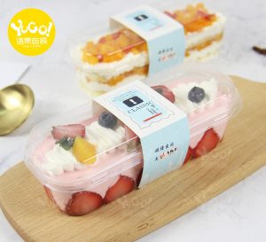 Hộp chữ nhật đựng bánh lạnh xy599 - Hộp chữ nhật đựng tiramisu - Hộp chữ nhật đựng bánh mousse - Hộp chữ nhật XY599 đựng panna cotta