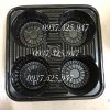 Khay 4 ô đựng ly trà sữa - Đế lót ly đế đen 4 ngăn chống lật đổ ly - khay 4 ngăn đen đựng ly
