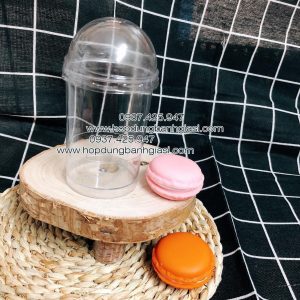 Ly LC -6080 đựng bánh lạnh, Ly LC-17 đựng tiramisu - Hộp nắp cầu đựng bánh lạnh- Hộp mica đựng tiramisu 6080