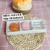 Hộp nhựa 3 ngăn trắng đựng bánh trung thu 50G- Hộp đựng bánh pía - Hộp đựng bánh bông lan trứng muối cupcake