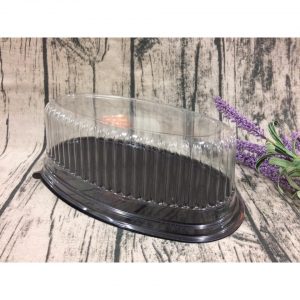 Hộp oval F70 đế đen - Hộp F70 đựng vừa khuôn D008 - Hộp F70 dùng đựng bánh mì hoa cúc - F70 dùng đựng bánh Flan chesse