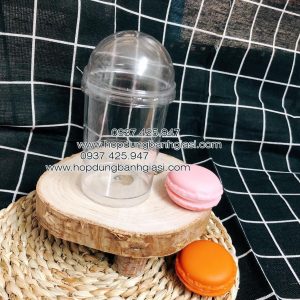 Ly LC -6080 đựng bánh lạnh, Ly LC-17 đựng tiramisu - Hộp nắp cầu đựng bánh lạnh- Hộp mica đựng tiramisu 6080