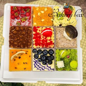 Hộp Mousse Vuông Đựng Bánh Tiramisu - Yogurt - Panna Cotta - Red Velvet - LC-5550