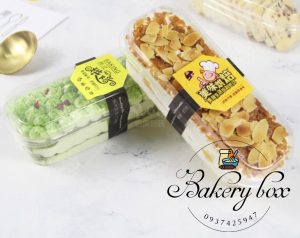 Hộp XY599 Đựng Bánh Lạnh - Tiramisu - Mousse
