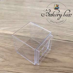 Hộp Mica Vuông Nhỏ 4248 Đựng Tiramisu - Panna Cotta - Cheesecake