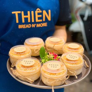 Hủ Pudding Đựng Bánh Dừa Nướng