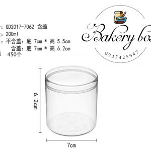 Hủ Mica Tròn Đựng Bánh Lạnh - Pudding -Tiramisu - Panna Cotta - Oreo Cheesecake - GD-2017