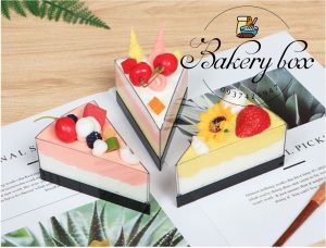 Hộp Mica Tam Giác Đựng Bánh Lạnh - Panna Cotta - Tiramisu - Trà Sữa Trân Châu - LC-48