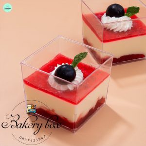 Hộp Mousse Vuông Đựng Bánh Tiramisu - Yogurt - Panna Cotta - Red Velvet - LC-5550