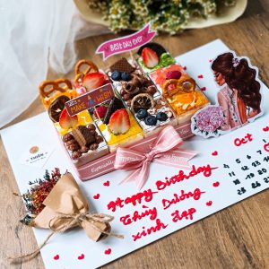 Hộp Vuông Đựng Bánh Tiramisu - Mousse - Panna Cotta - LC-6055