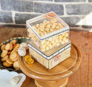 Hộp Mousse Vuông Đựng Bánh Lạnh Panna Cotta - Cookie - Tiramisu
