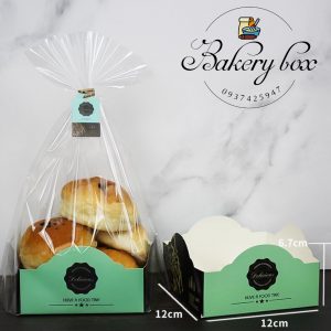 Túi Đựng Bánh Cookie Size Lớn Kèm Đế Giấy Và Dây Buộc