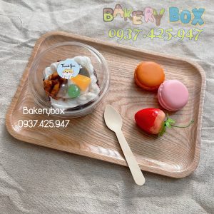 Hộp XY581 đựng bánh lạnh, tiramisu, rau câu, pudding, kem tươi, sữa chua, tàu hủ lạnh