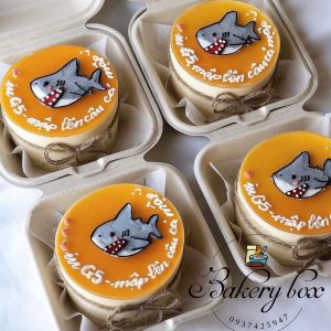 Hộp Bã Mía Vuông Loại Nâu Đựng Bento Cake - Bánh Kem Mini - Burger