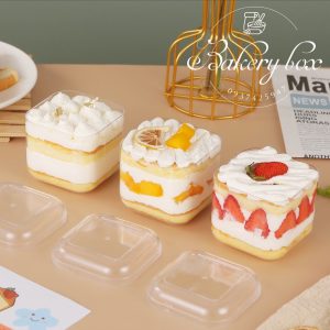 Hộp Vuông Đựng Bánh Lạnh - Tiramisu - Oreo Cheesecake - Red Velvet - GD-2013