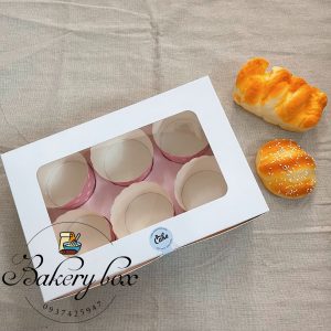Hộp Giấy Đựng Bánh Cupcake Có Mặt Kính Trong Suốt 2 4 6 12