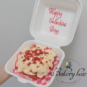 Hộp Bã Mía Vuông Trắng Đựng Bento Cake - Bánh Kem Mini 12cm