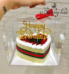 🌸 Kích thước: 15cm x 15cm x 18cm 🍄 Đựng vừa bánh kem size 14 🍰 Chất liệu: mica trong suốt 🎂 Sản phẩm được làm từ nhựa trong thực phẩm, bảo đảm an toàn vệ sinh 🥧 Thiết kế có quai xách tiện lợi 📞 Mua sỉ liên hệ 🛵 Cần gấp hãy đặt hoả tốc 🙋🏻♀️ Liên hệ (điện thoại / zalo) : 0937.425.947 🏠 Địa chỉ cửa hàng : 1540 Võ Văn Kiệt, P7, Q6