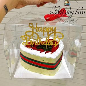 🌸 Kích thước: 15cm x 15cm x 18cm 🍄 Đựng vừa bánh kem size 14 🍰 Chất liệu: mica trong suốt 🎂 Sản phẩm được làm từ nhựa trong thực phẩm, bảo đảm an toàn vệ sinh 🥧 Thiết kế có quai xách tiện lợi 📞 Mua sỉ liên hệ 🛵 Cần gấp hãy đặt hoả tốc 🙋🏻‍♀️ Liên hệ (điện thoại / zalo) : 0937.425.947 🏠 Địa chỉ cửa hàng : 1540 Võ Văn Kiệt, P7, Q6