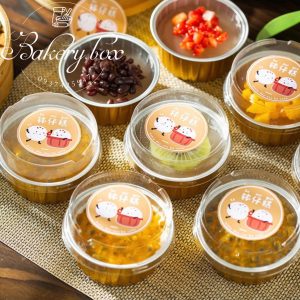 Set 100 | Hộp Cupcake Thiếc Nắp Trong Chịu Nhiệt