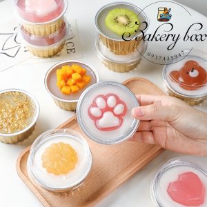 Set 100 | Hộp Cupcake Thiếc Nắp Trong Chịu Nhiệt