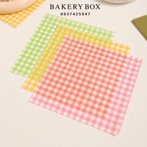 🍰 GIẤY LÓT BENTO HOẠ TIẾT CARO 🍰 🌿 Kích thước: 18cm x 18cm 🍦 Thích hợp lót đế bánh bento, gói bánh mì sandwich... 〰 Số lượng: 100 tờ 🍞 Giấy dầu Silicone hai mặt, in chữ tiếng anh hai màu đặc điểm độc đáo. Được làm bằng bột giấy, bảo vệ môi trường và tốt cho sức khỏe, in cấp thực phẩm, tiếp xúc trực tiếp với thực phẩm. 🧀 Có 3 mẫu như hình, shop giao ngẫu nhiên, khách chọn mẫu vui lòng nhắn tin shop ————————————— ☎️ Mua sỉ liên hệ 🛵 Cần gấp hãy đặt hoả tốc 🙋🏻‍♀️ Liên hệ (điện thoại / zalo) : 0937.425.947 ⏰ Thời gian: 9h - 17h (Trước khi qua gọi hoặc nhắn tin cho shop để chuẩn bị hàng giúp mình nhé ạ) 🏠 Địa chỉ cửa hàng : 1540 Võ Văn Kiệt, P7, Q6