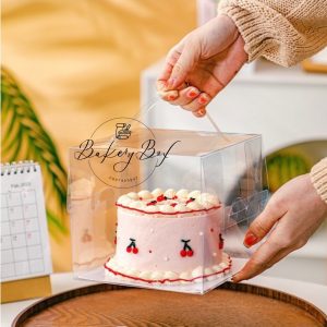 HỘP MICA ĐỰNG BÁNH KEM