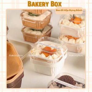 CUP VUÔNG MUFFIN ĐỰNG BÁNH LẠNH, TIRAMISU