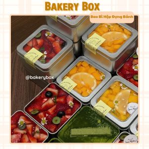 HỘP THIẾC VUÔNG ĐỰNG BÁNH LẠNH