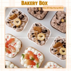 HỘP GIẤY VUÔNG ĐỰNG BÁNH LẠNH