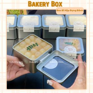 HỘP THIẾC CÓ NẮP ĐỰNG BÁNH