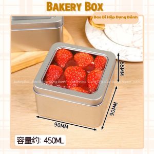 KÍCH THƯỚC HỘP THIẾC VUÔNG ĐỰNG BÁNH
