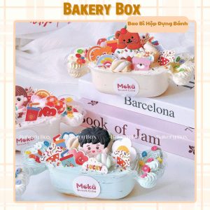 HỘP PET ĐỰNG BÁNH KEM MINI