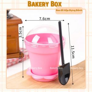 KÍCH THƯỚC LY CHẬU CÂY HỒNG 120ML