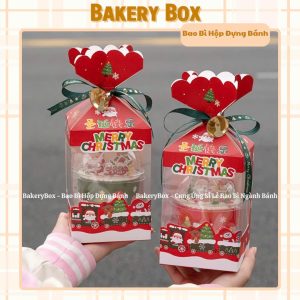 HỘP KẸO GIẤY NOEL ĐỰNG LY NƯỚC