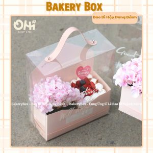 HỘP MICA ĐỰNG BÁNH VÀ HOA