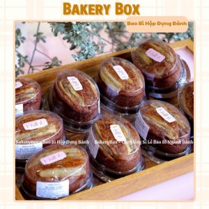 HỘP NHỰA F71 ĐỰNG BÁNH CHUỐI NƯỚNG D04