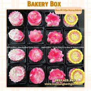 HỘP TRUNG THU XY10-10 ĐẾ ĐEN ĐỰNG XÔI KHUÔN, RAU CÂU