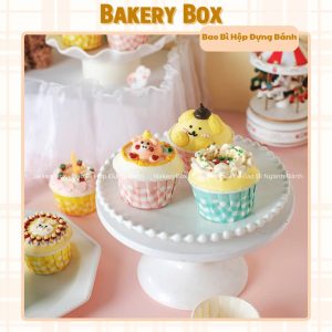 KHUÔN CUPCAKE ĐỰNG BÁNH BÔNG LAN HÌNH THÚ CHO CÁC BÉ
